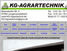 Tablet Screenshot of kg-agrartechnik.de